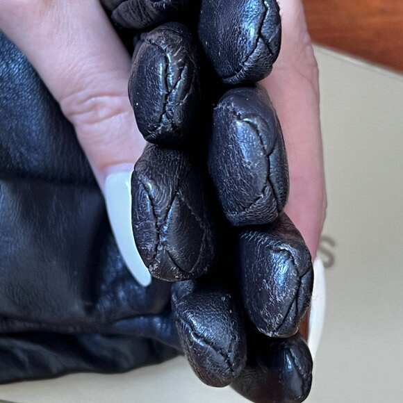 Brown quilted leather Michael Kors Gloves. Size M. - Picture 10 of 11